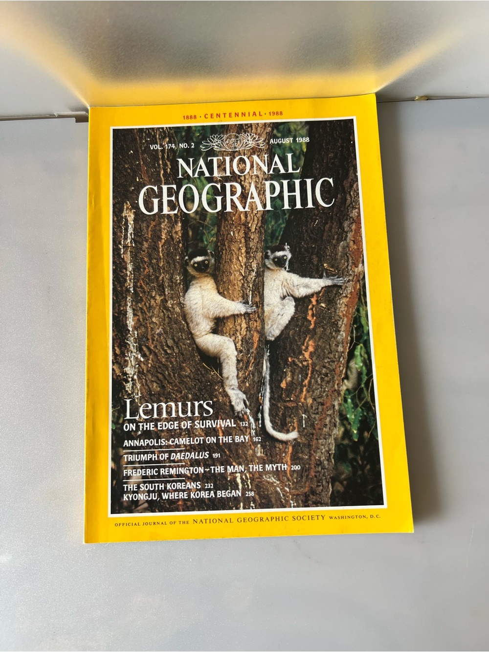 National Geographic Magazine, August 1988